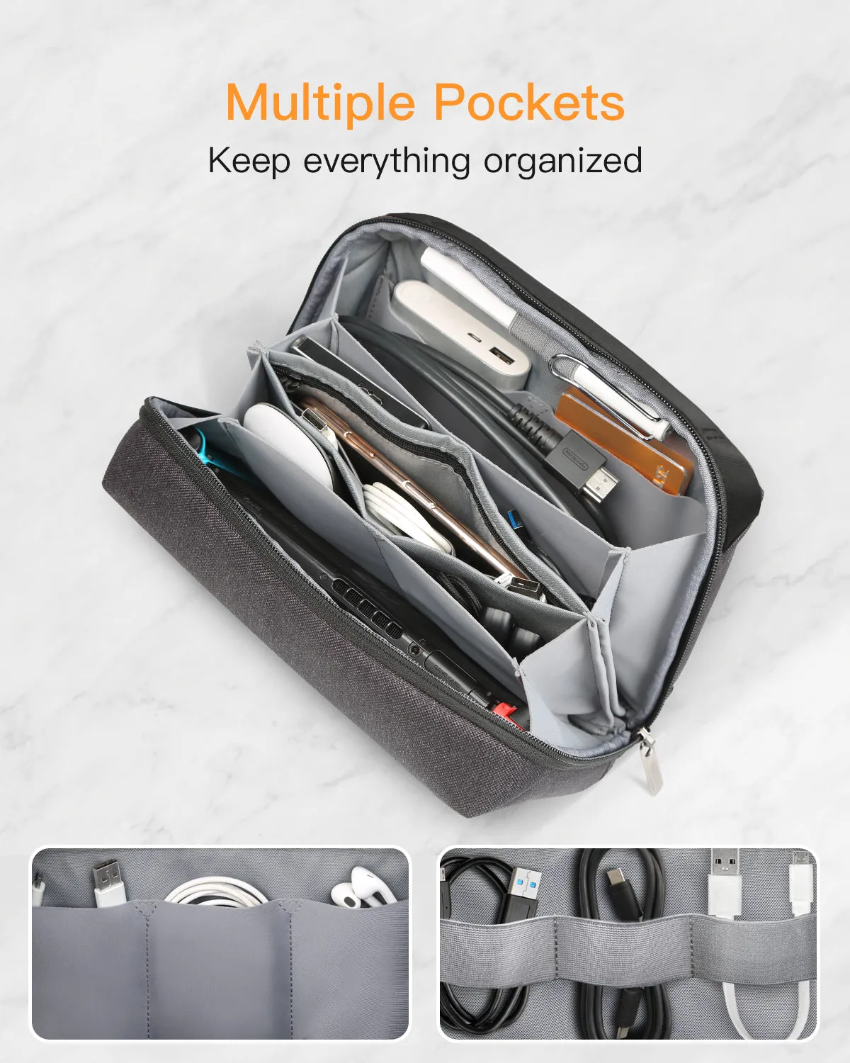 Splashproof Electronics Accessories Organizer AB03002