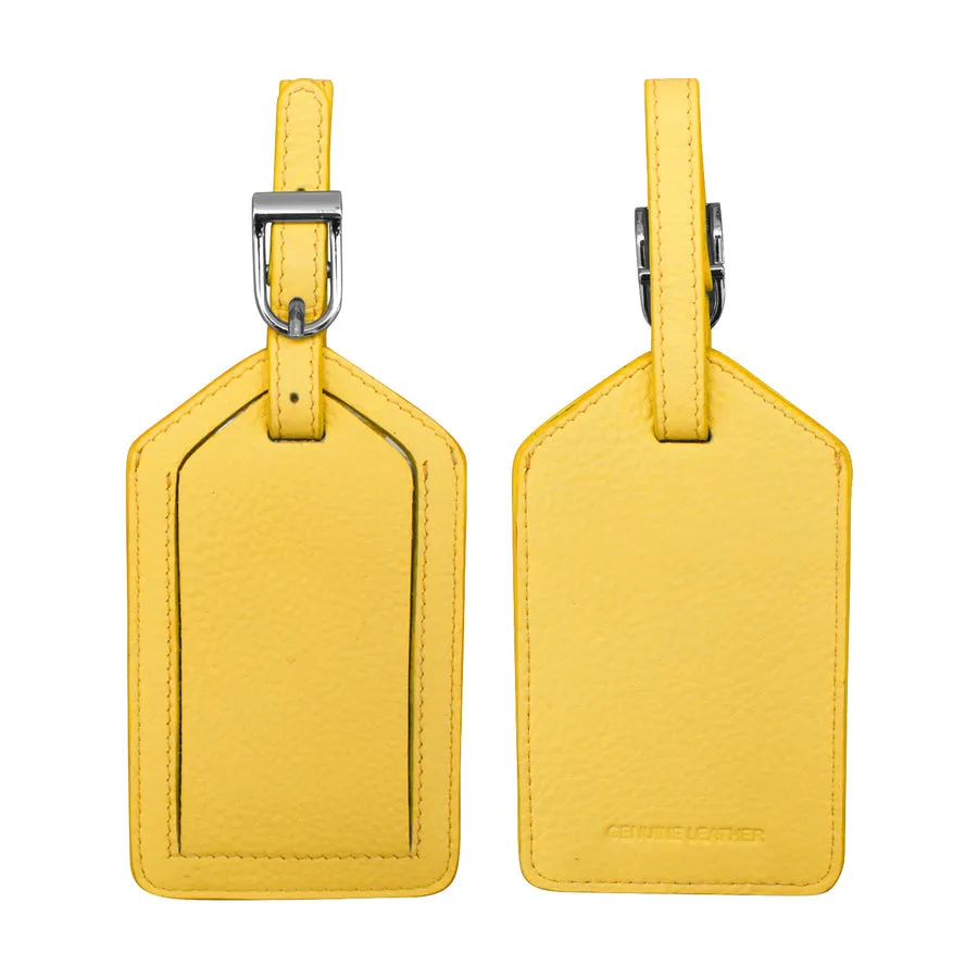 Sunshine Leather Luggage Tag