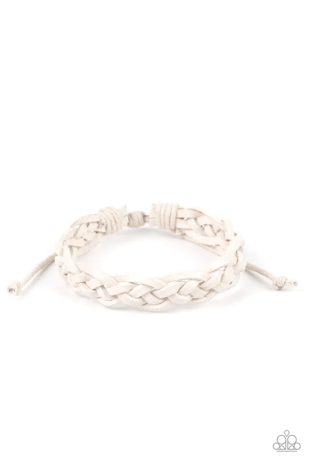 Time To Hit The RODEO - White Bracelet - Paparazzi Accessories